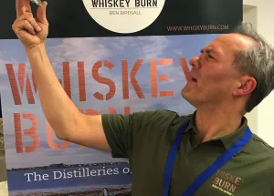 Launch of new book Whiskey Burn - author engages with the crowds at Whiskey Live Dublin, signing copies
